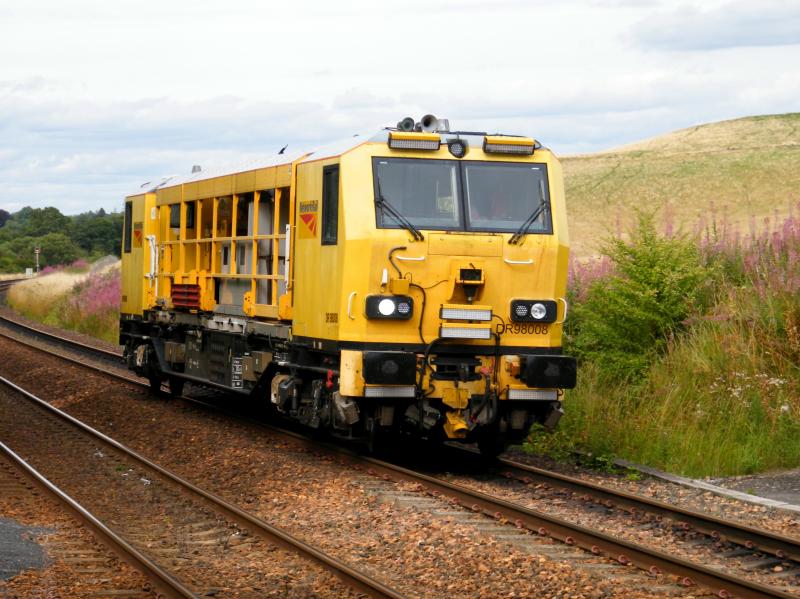 DR98008 @ Gleneagles - 11 August 2018: Track geometry and video train, at 16.03, heading from Perth to Rutherglen Photo of DR98008 @ Gleneagles - 11 August 2018