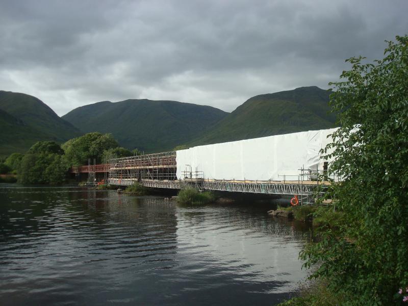 Photo of Sand Blasting River Orchy Viaduct