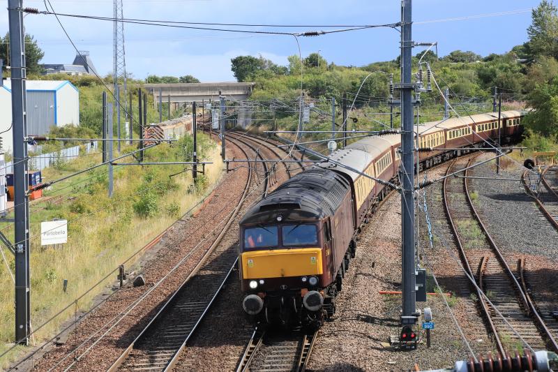 5Z53: 57601 leads 5Z53 13.18 Waverley to Joppa straight at Portobello Jct on 24/08/2018 Photo of 5Z53