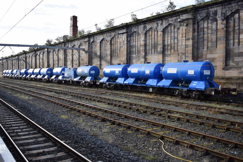 RHTT tanks await call of duty: A row of RHTT tanks at Carlisle on 11.9.18 ready for the forthcoming leaf removal. Photo of RHTT tanks await call of duty