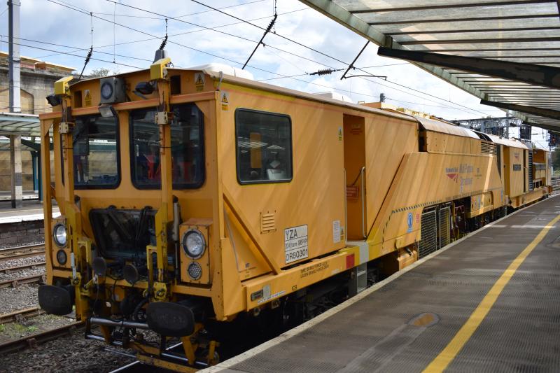 Preston Docks-Slateford Stoneblower: Stoneblower DR 80301 passes through P3 at Carlisle on 11.9.18 Photo of Preston Docks-Slateford Stoneblower