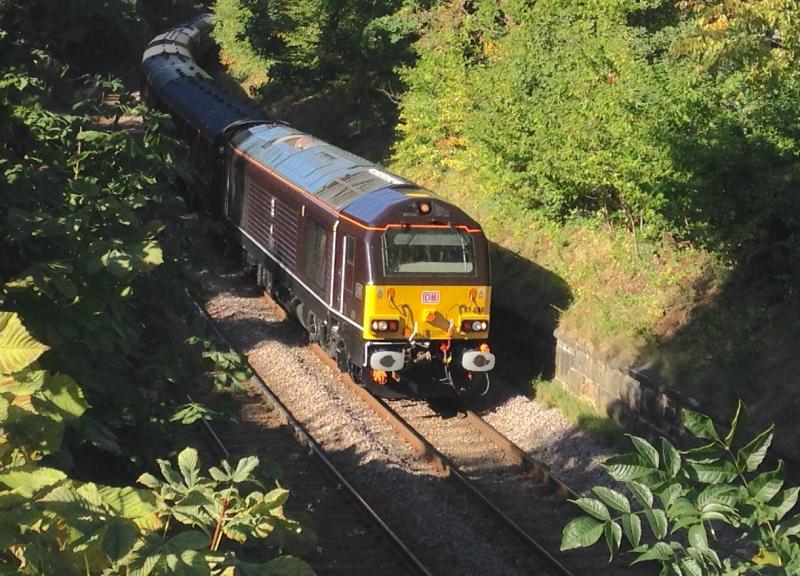 67006: 67006 on 5Z90 Bo'ness Jct - Bescot DY just past
Morningside (Sub) Photo of 67006