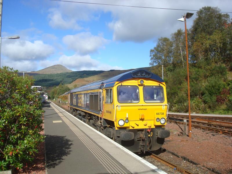 66738 at Crianlarich: GBRf 66738 Photo of 66738 at Crianlarich