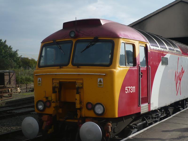Boness Diesel gala 2008: 57311 Awaits departure on the 11.10 Boness -Birkhill Photo of Boness Diesel gala 2008