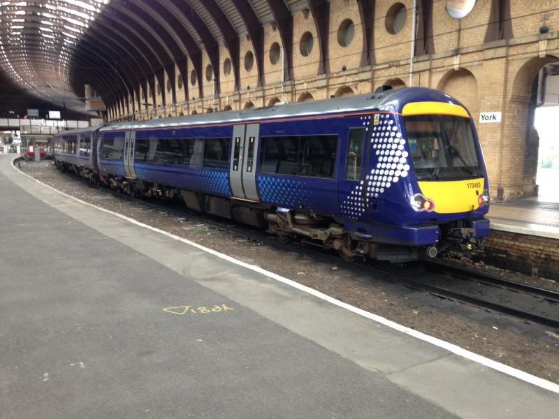 Still Spotty: ex-ScotRail 170 460 stabled at York 30.09.2018 Photo of Still Spotty