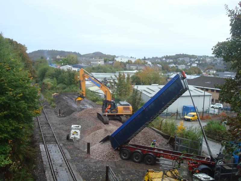 Photo of Oban Station - Day 3 - Arrival of more Ballast by road