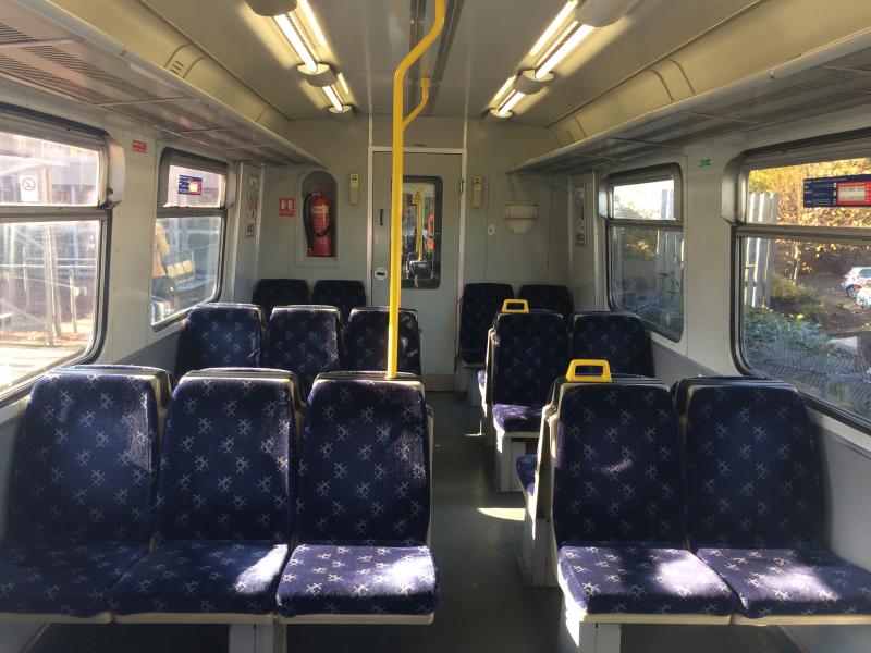 Class 314 interior: Interior of the Class 314 unit. Taken on Wednesday 10th October 2018. Photo of Class 314 interior
