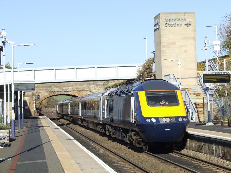 Photo of 43183 heads Press Launch Special thru Markinch 10 Oct 2018