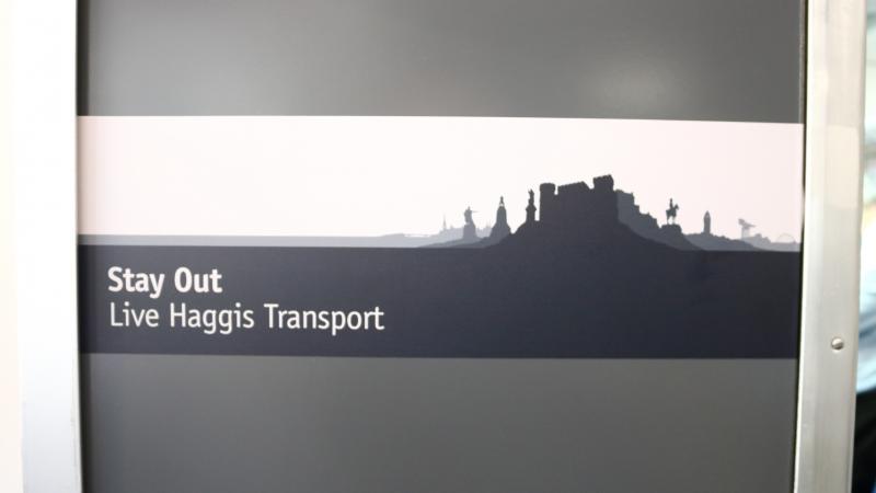 Sign in the HST Intercity unit: Photo of Sign in the HST Intercity unit