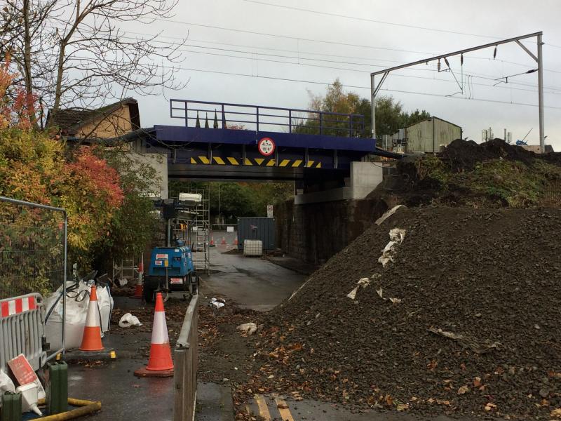 New Bonhill Road Bridge: New Bonhill Road Bridge on Tuesday 23rd October 2018, two days after the new deck being installed in place. Photo of New Bonhill Road Bridge