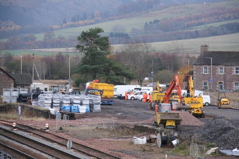 Blackford 9/11/18: Close up of the Stobart Rail site from the west Photo of Blackford 9/11/18