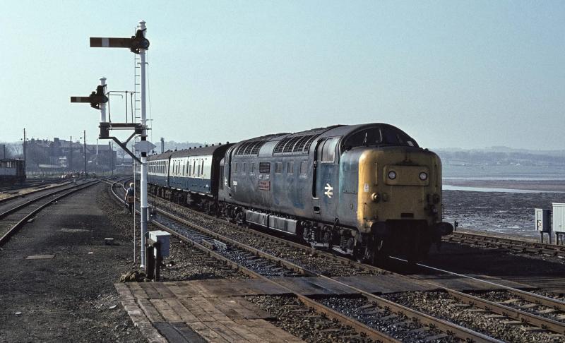 55014 MONTROSE ON 08.50 ED-ABDN 10.4.81jpg: BLAST FROM THE PAST 1 Photo of 55014 MONTROSE ON 08.50 ED-ABDN 10.4.81jpg