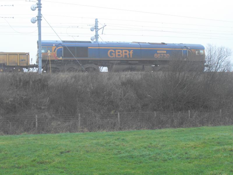 Photo of 66730 at Greenhill Lower today. 