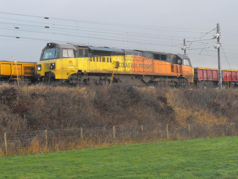 70803 at High Bonnybridge: 70803 at High Bonnybridge on Boxing day. Photo of 70803 at High Bonnybridge