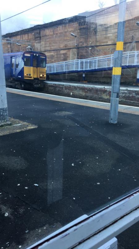 314203: 314203 seen at Greenock Central whilst forming 1G49 1425 Glasgow Central to Gourock fast train. 7/1/19 Photo of 314203