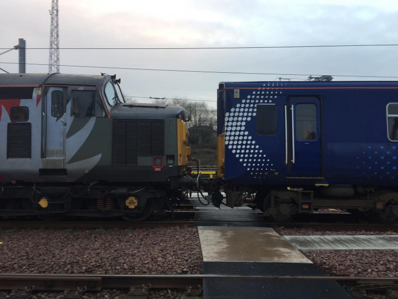 314212 Final Departure: 314212 departs Eastfield behind 37800 on 09/01/19 for dismantling at Glasgow Works after arriving at the depot under its own power from Yoker Photo of 314212 Final Departure