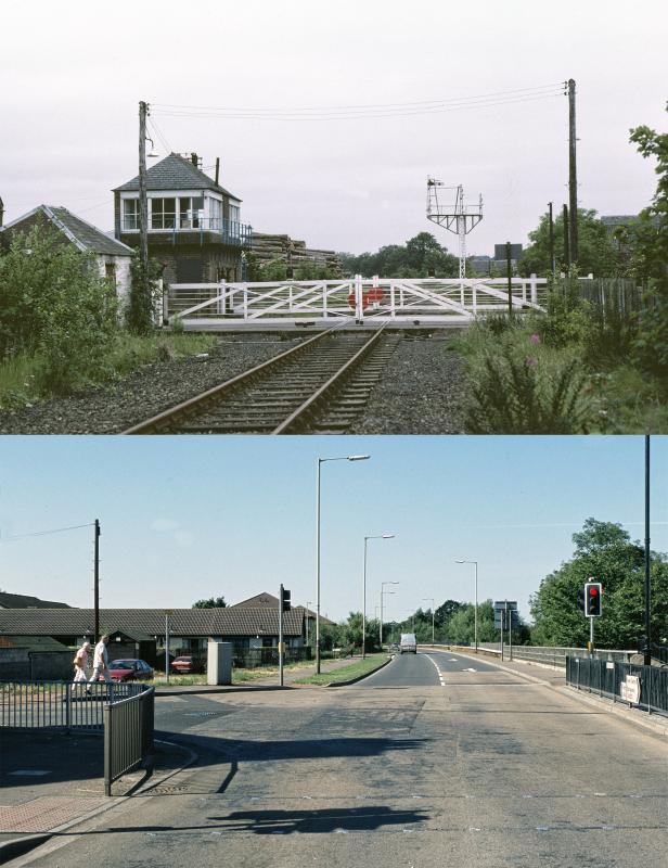 COUPAR ANGUS.jpg: THE SIGNAL GANTRY IS NOW AT THE SRPS BO'NESS STATION Photo of COUPAR ANGUS.jpg