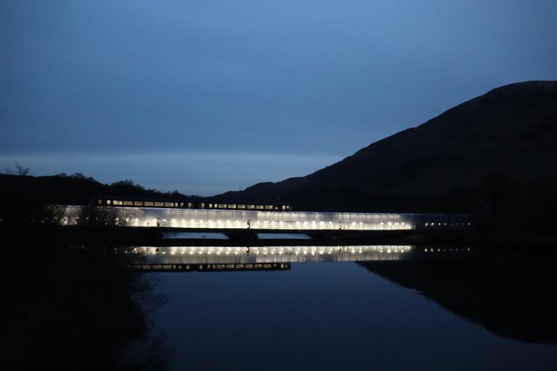 Photo of River Orchy Viaduct - Painting Started