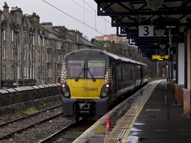 Photo of WAITING TO RETURN TO SPRINGBURN WITH THE 11.22 SERVICE FROM DUMBARTON CENTRAL 26.1.19.