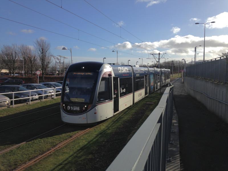 Tram Training: 259 westbound on driver training at Gyle Centre 18.02.2019 Photo of Tram Training