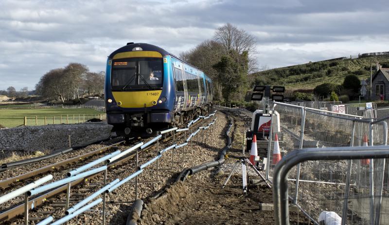 170407 PITMEDDEN 19.2.19.jpg: APPROACHING THE LEVEL CROSSING AT PITMEDDEN WITH A WORKING
FROM ABERDEEN TO INVERNESS Photo of 170407 PITMEDDEN 19.2.19.jpg