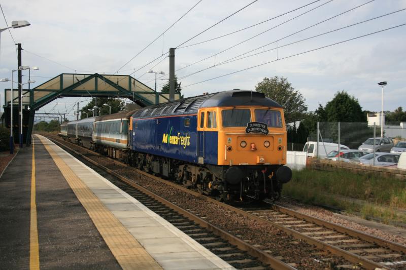 47375 0n ?: 47375 entering the loop at Prestonpans on the 11.00 Craigentinny to Heaton C. S. 06/10/2006 Photo of 47375 0n ?