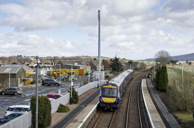 INSCH 2.jpg: 170418 DEPARTS INSCH WITH THE 1408 TO ABERDEEN FROM INVERNESS ON 24.3.19 Photo of INSCH 2.jpg