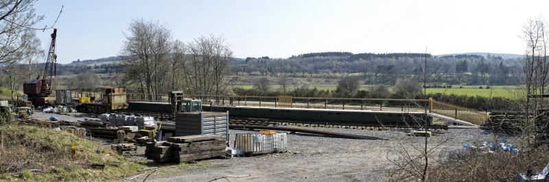 NEW PLATFORM R.D.R. CRATHES 17.4.19.jpg: NEW PLATFORM TAKING SHAPE AT THE WEST END OF THE R.D.R. LINE Photo of NEW PLATFORM R.D.R. CRATHES 17.4.19.jpg