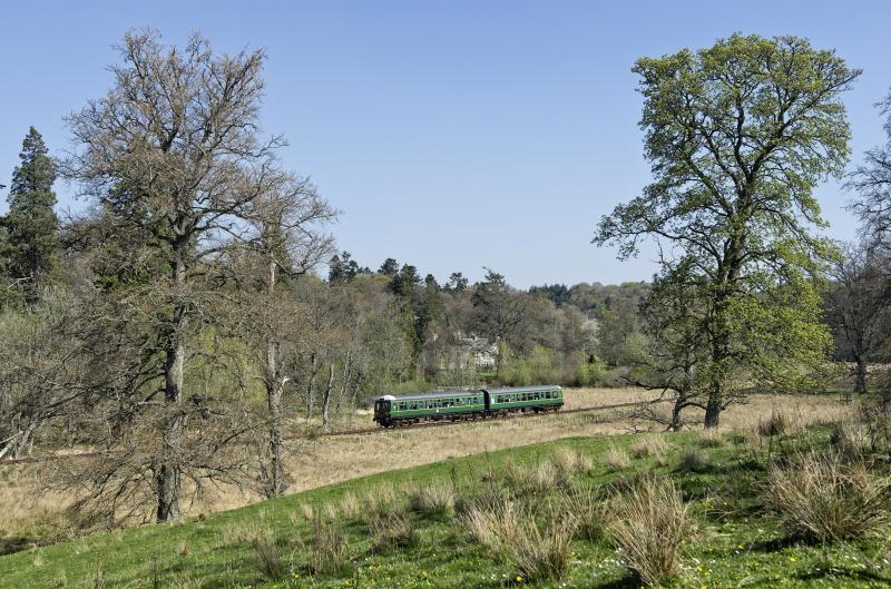 KEITH AND DUFFTOWN RAILWAY EASTER MONDAY 2019 (2).jpg: 11.30 EX KEITH BETWEEN DRUMMUIR AND LOCH PARK. Photo of KEITH AND DUFFTOWN RAILWAY EASTER MONDAY 2019 (2).jpg