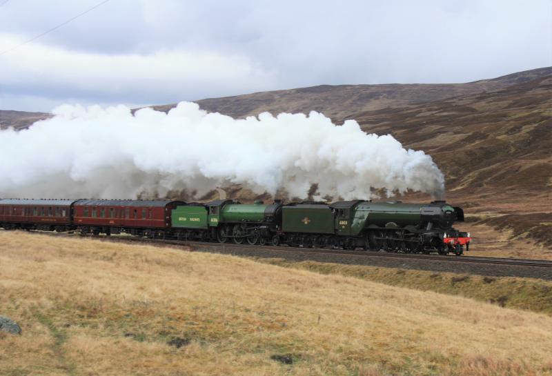 CATHEDRALS EXPRESS: Just short of Drumochter summit Photo of CATHEDRALS EXPRESS