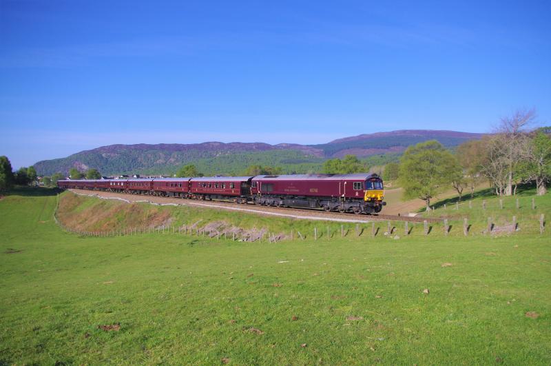 66746: 66746, 1H80, Northbound from Aviemore. 14May19 Photo of 66746