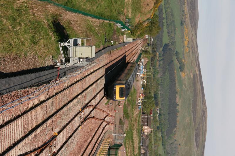 Blackford IT32 17/05/19: Aberdeen to Glasgow HST with 43136 & 43141 pass the connection to the Highland Spring yard Photo of Blackford IT32 17/05/19
