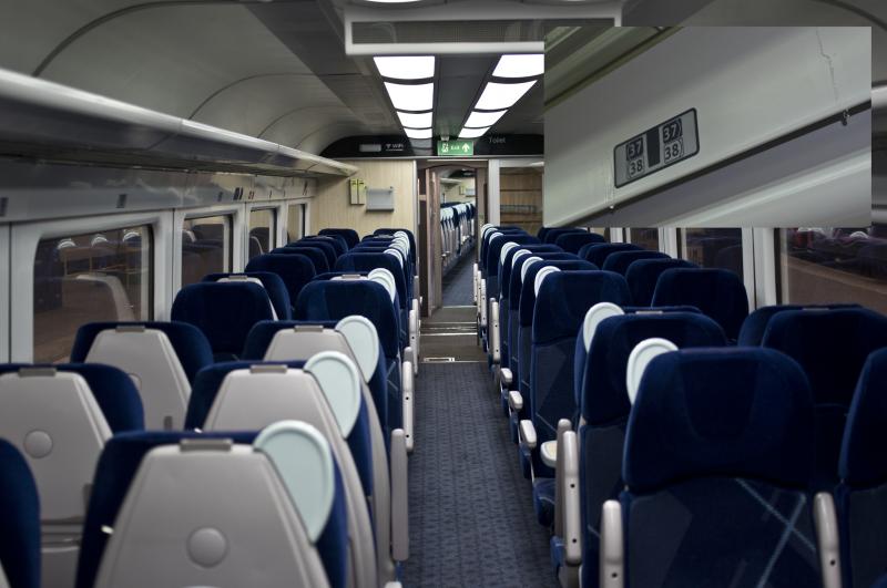 RAIN ON THE INSIDE TOO.jpg: I REALLY REALLY LIKE THE REFURBISHED SCOTRAIL HST COACHES---JUST MY LUCK TO GET A SEAT ON THE ONE THAT LEAKS!!TAKEN ON A TRIP TO EDINBURGH ON A VERY RAINY 13.6.19 Photo of RAIN ON THE INSIDE TOO.jpg