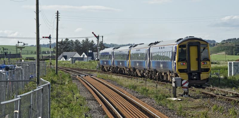 158704-710 DEPARTS INVERURIE 14.6.19 (2).jpg: LEAVING INVERURIE Photo of 158704-710 DEPARTS INVERURIE 14.6.19 (2).jpg
