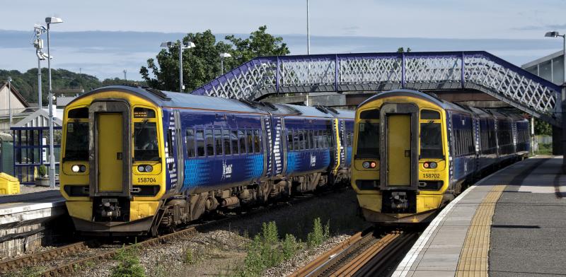 158704-710 DEPARTS INVERURIE 14.6.19 (1).jpg: LEAVING INVERURIE WITH THE 17.50 TO INVERNESS.THE BOX WILL CLOSE AT THE END OF THE DAY. Photo of 158704-710 DEPARTS INVERURIE 14.6.19 (1).jpg