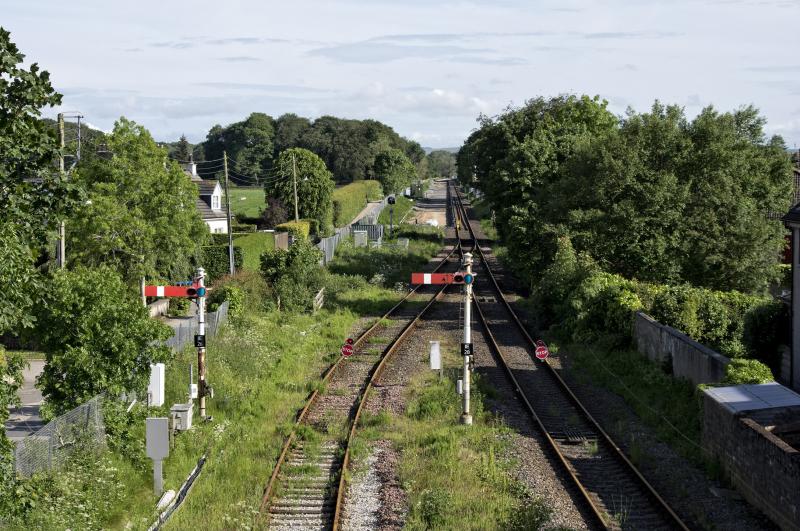 INVERURIE SIGNALS LOOKING TO ABERDEEN.jpg: ON THE LAST DAY OF THE SIGNAL BOX BEFORE CLOSURE ---14.6.19 Photo of INVERURIE SIGNALS LOOKING TO ABERDEEN.jpg