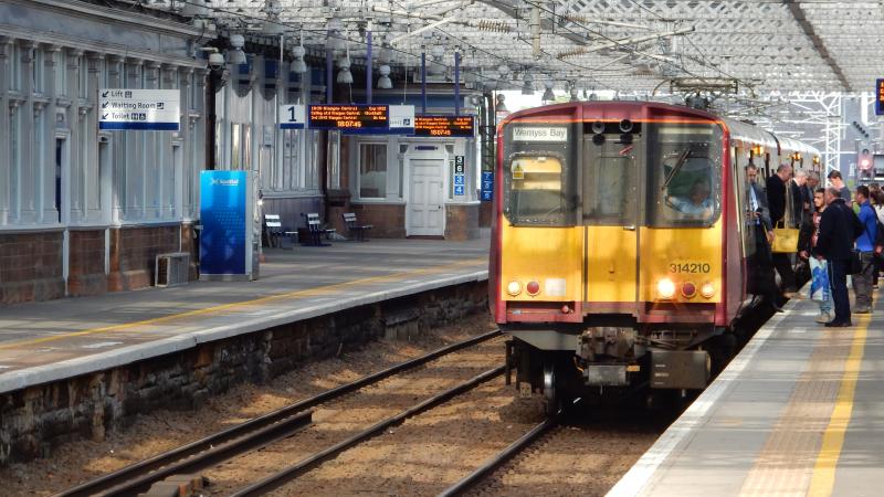 Class 314 at Paisley Gilmour Street: 314210 at Paisley Gilmour Street running the 1807 service to Wemyss on the 10th of June 2019 Photo of Class 314 at Paisley Gilmour Street