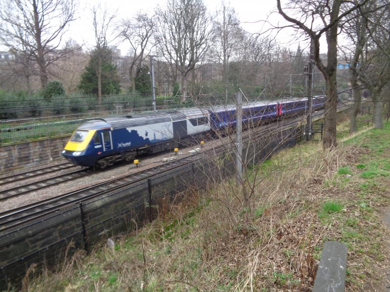 HST Princes St Gardens Inverness service : 1 March 2019 1336 Unverness Photo of HST Princes St Gardens Inverness service