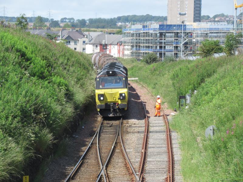 class70 on Irvine tanks : at Kittybrewster North ground frame Photo of class70 on Irvine tanks