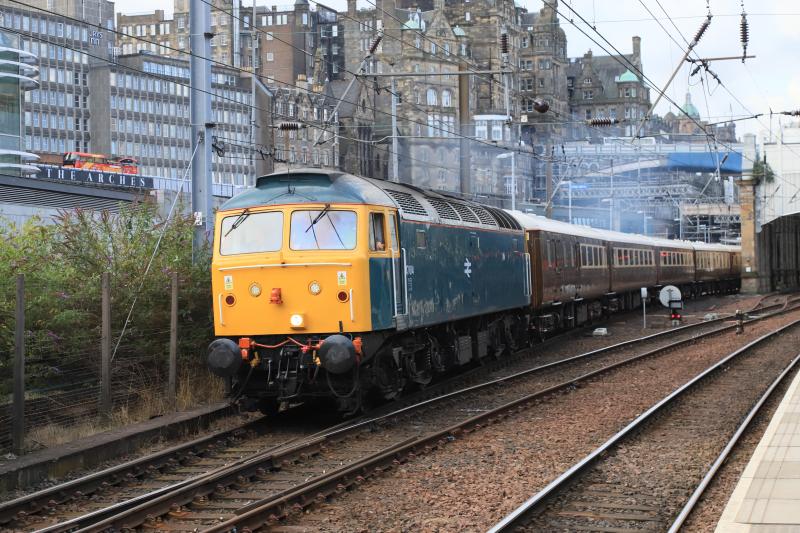 5Z95: 47614 leading 5Z95 12.15 Edinburgh to Craigentinny leaving platform 9 Waverley 47593 on the rear on 10/08/2019 Photo of 5Z95