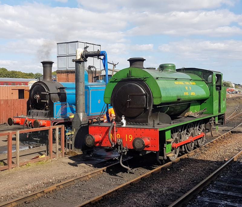 Two tanks at Bo'ness: Service interval on the afternoon of 26 August 2019 Photo of Two tanks at Bo'ness