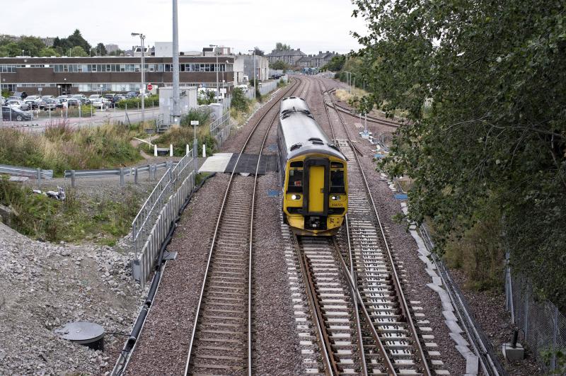 158'S' AT KITTYBREWSTER 28.8.19 (1).jpg: WAITING FOR THE NO SHOW WATERLOO TANKS ON 28.8.19--FOUR 158'S PASSED THE SITE OF KITTYBREWSTER STATION IN ABOUT AN HOUR. Photo of 158'S' AT KITTYBREWSTER 28.8.19 (1).jpg