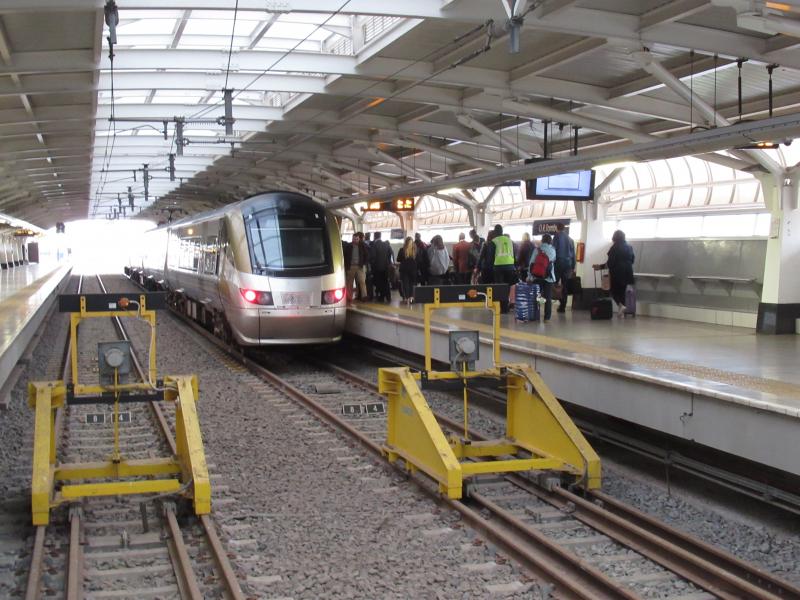 Train at Buffers-OR Tambo airport: Photo of Train at Buffers-OR Tambo airport