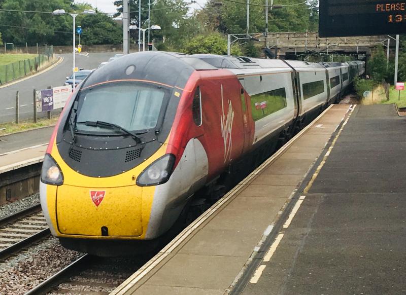 390132: Passing Uddingston with a service to Glasgow Central on 08/09/2019 Photo of 390132