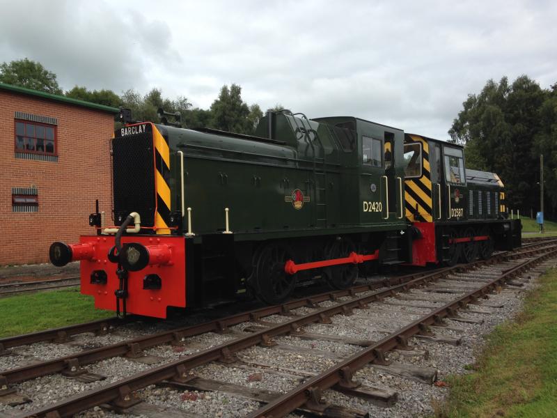 Photo of Former ScR D2420 back in green livery