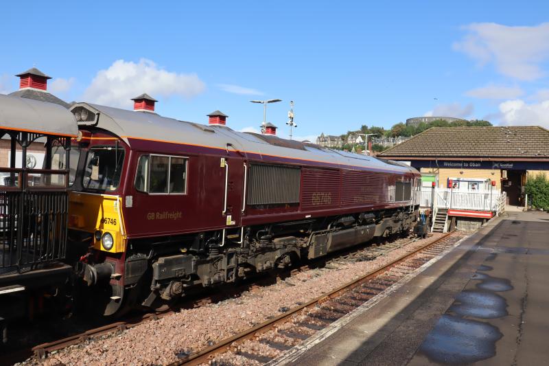 Photo of 66746 at Oban (GB Railfreight)