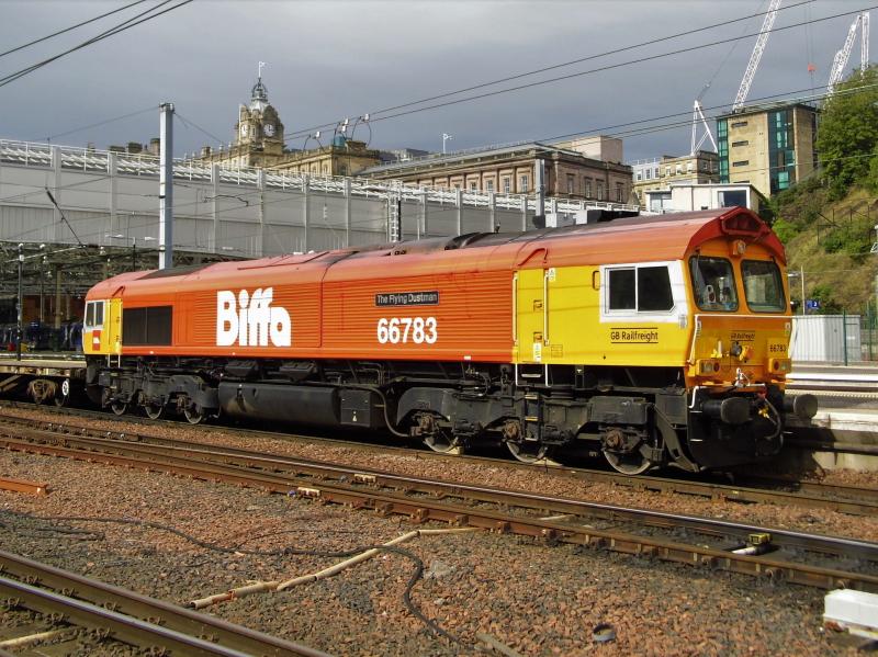 66783 6K03: 66783 on 6K03 0013 Millerhill- Waverley on 14/09/19 Photo of 66783 6K03