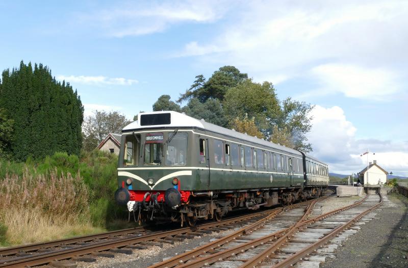 DMU arrives into Broomhill...28-9-19.: Pressed Steel SC51367 and SC51402 arrive at Broomhill. Photo of DMU arrives into Broomhill...28-9-19.