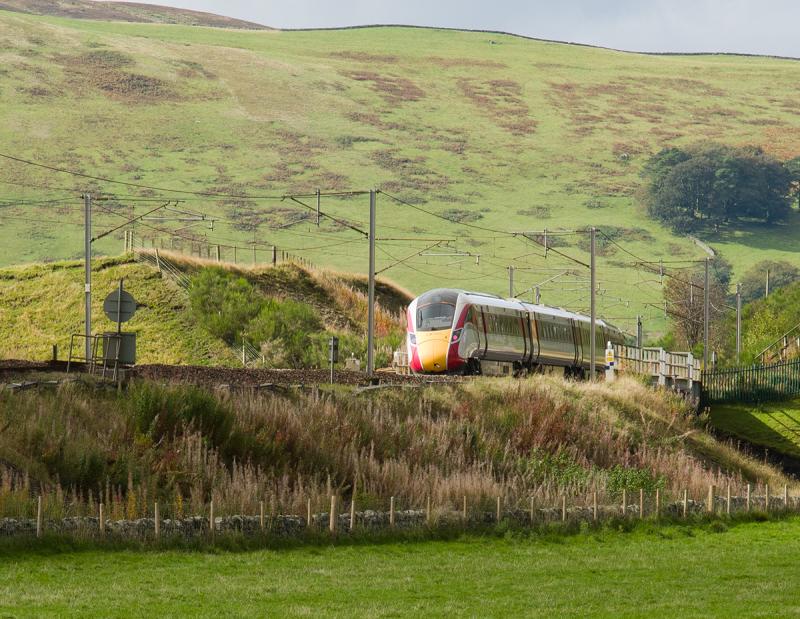 Diversion via WCML: 28 Sept 2019, the diverted 0615 Kings Cross - Edinburgh (1S04) at Crawford Photo of Diversion via WCML