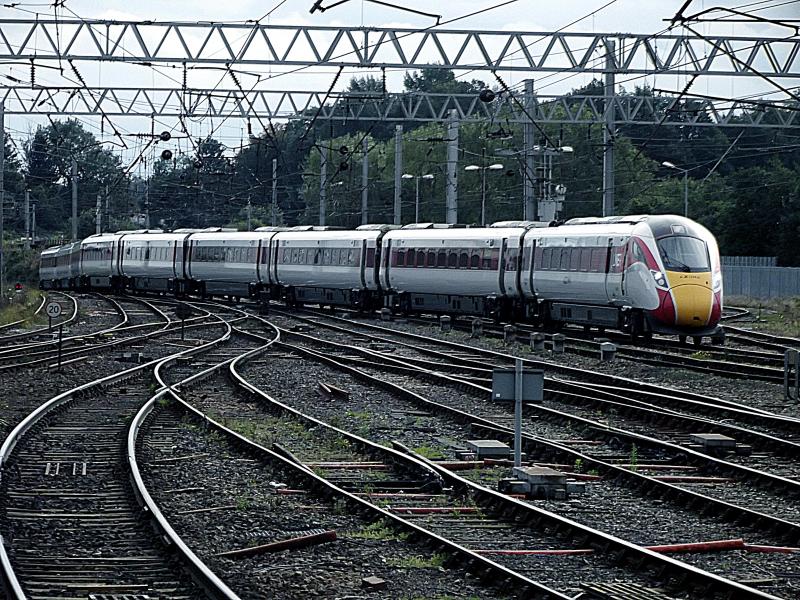800107 at Carlisle: The shape of things to come, LNER Azuma 800107 arrives at Carlisle with a diverted service from London Kings Cross to Edinburgh on Saturday 5th October 2019. Photo of 800107 at Carlisle